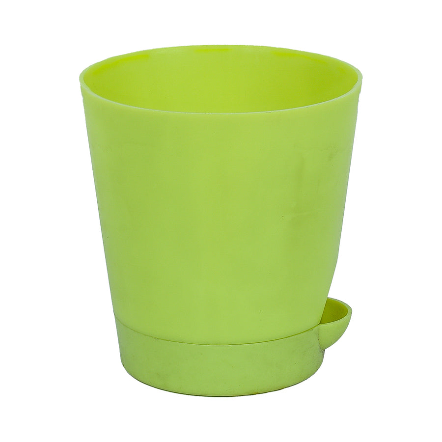 an image of Krish 10 self-watering Pot in green colour