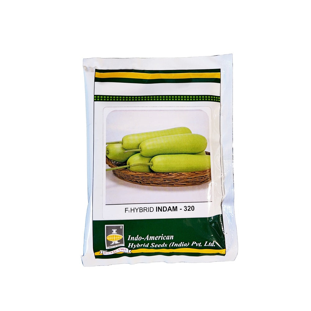 Indo American Indam 320 F1 Hybrid Bottle Gourd Seeds