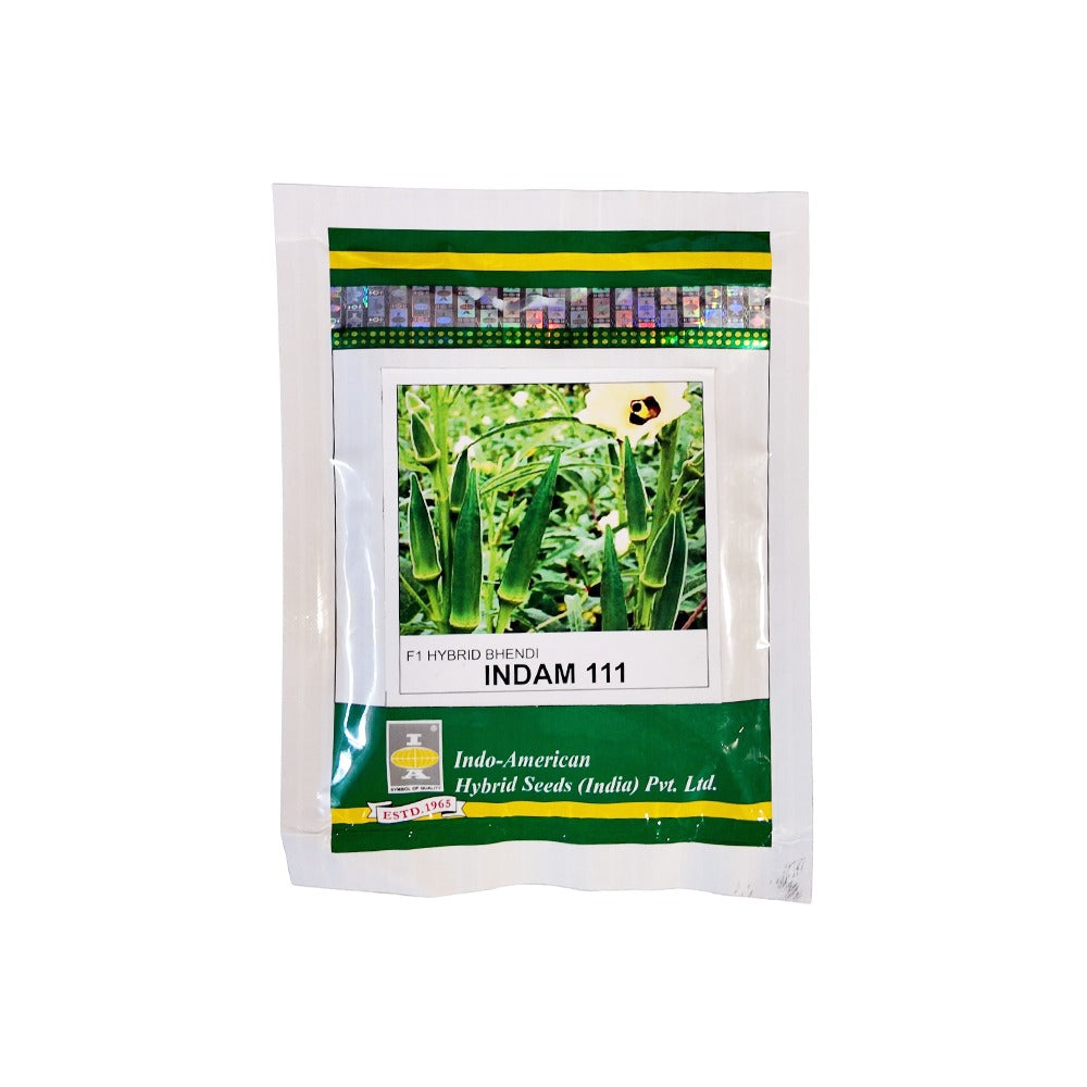 Indam 111 F1 Hybrid Bhendi Seeds – 100 gm